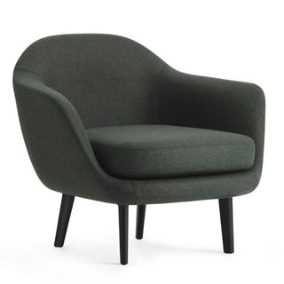 Normann Copenhagen Sum armchair full upholstery fabric with black aluminium structure Buy on Shopdecor NORMANN COPENHAGEN collections