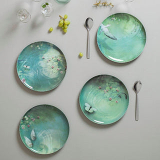 Ibride Faux-Semblants Extra-Plates Yuan Narcisse set 4 plates diam. 25 cm. Buy on Shopdecor IBRIDE collections