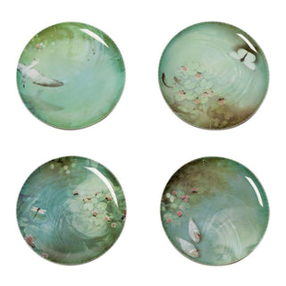 Ibride Faux-Semblants Extra-Plates Yuan Narcisse set 4 plates diam. 25 cm. Buy on Shopdecor IBRIDE collections