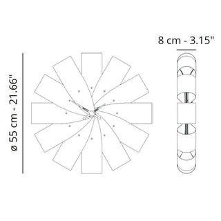 Nomon Ciclo Walnut wall clock diam. 55 cm. Buy on Shopdecor NOMON collections