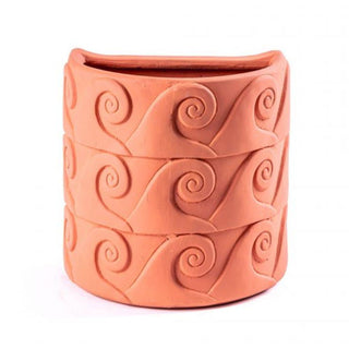 Seletti Magna Graecia Onde terracotta wall vase 25x16 cm. Buy on Shopdecor SELETTI collections